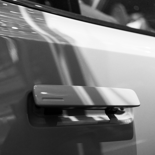Volvo door handle detail